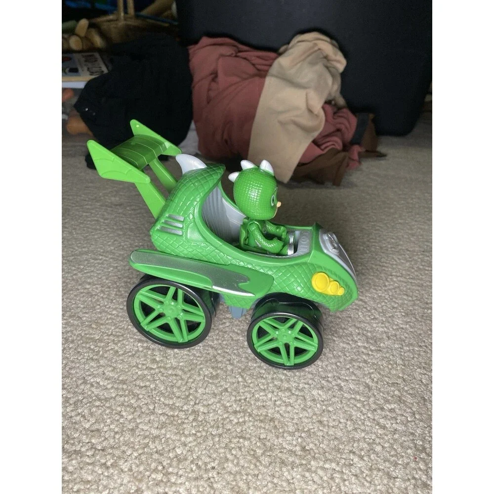 PJ Masks Toy Vehicle & Figure Lot Catboy Gekko Owlette Romeo Night Ninja Bus